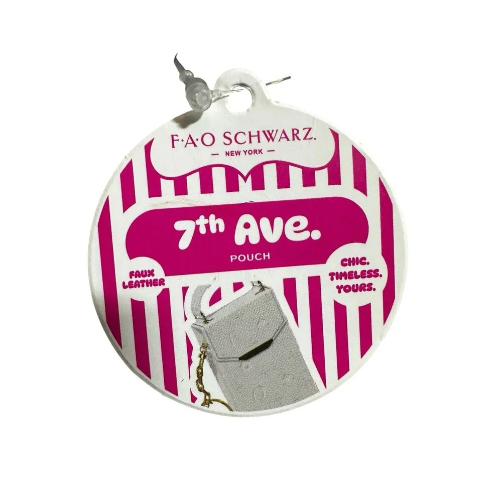 2025 FAO SCHWARZ Mini 7th AVE Pouch Bag - Key Chain Bag Charm NWT